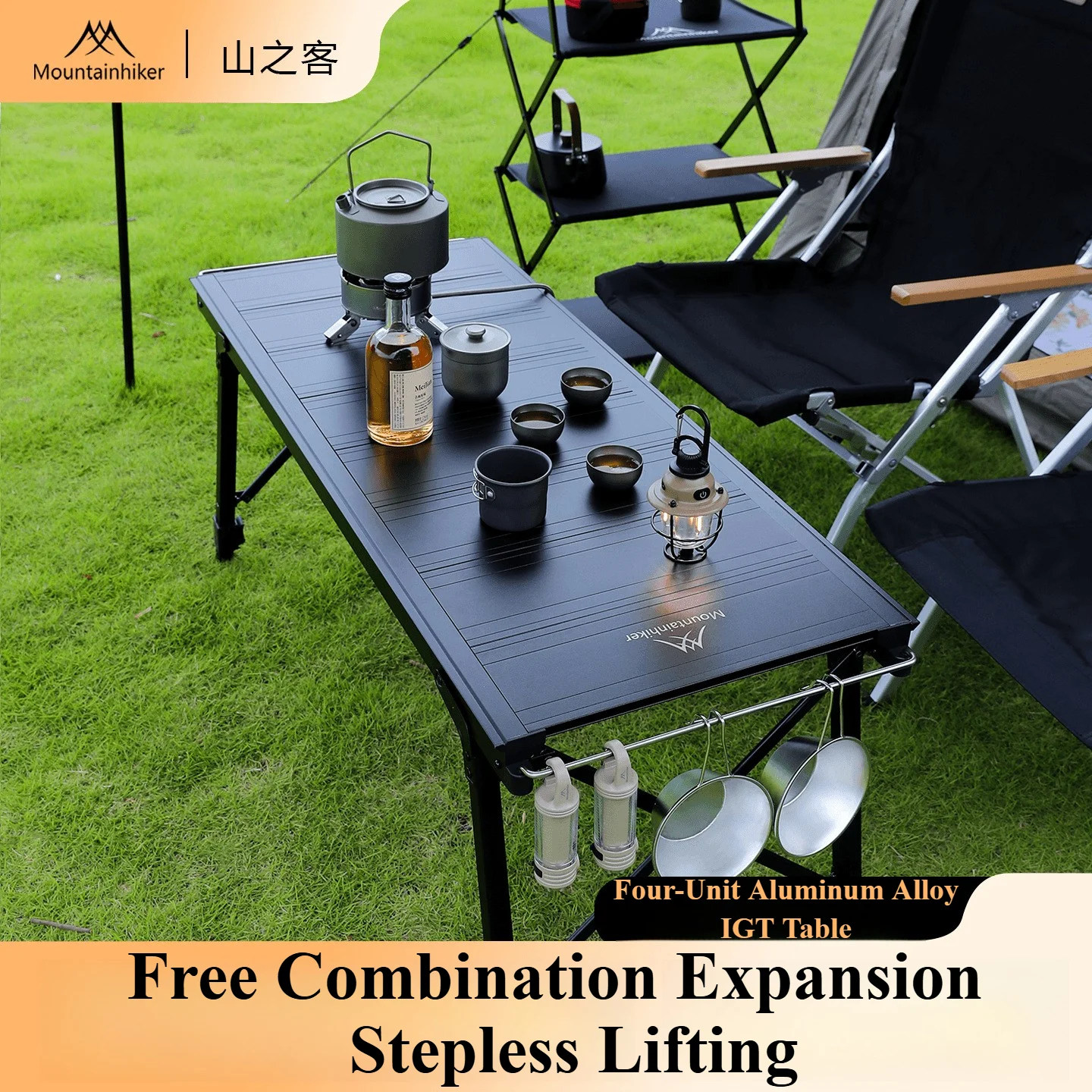 Camping Cooking Meat - Mountainhiker Camping Folding Lift Removable Multi