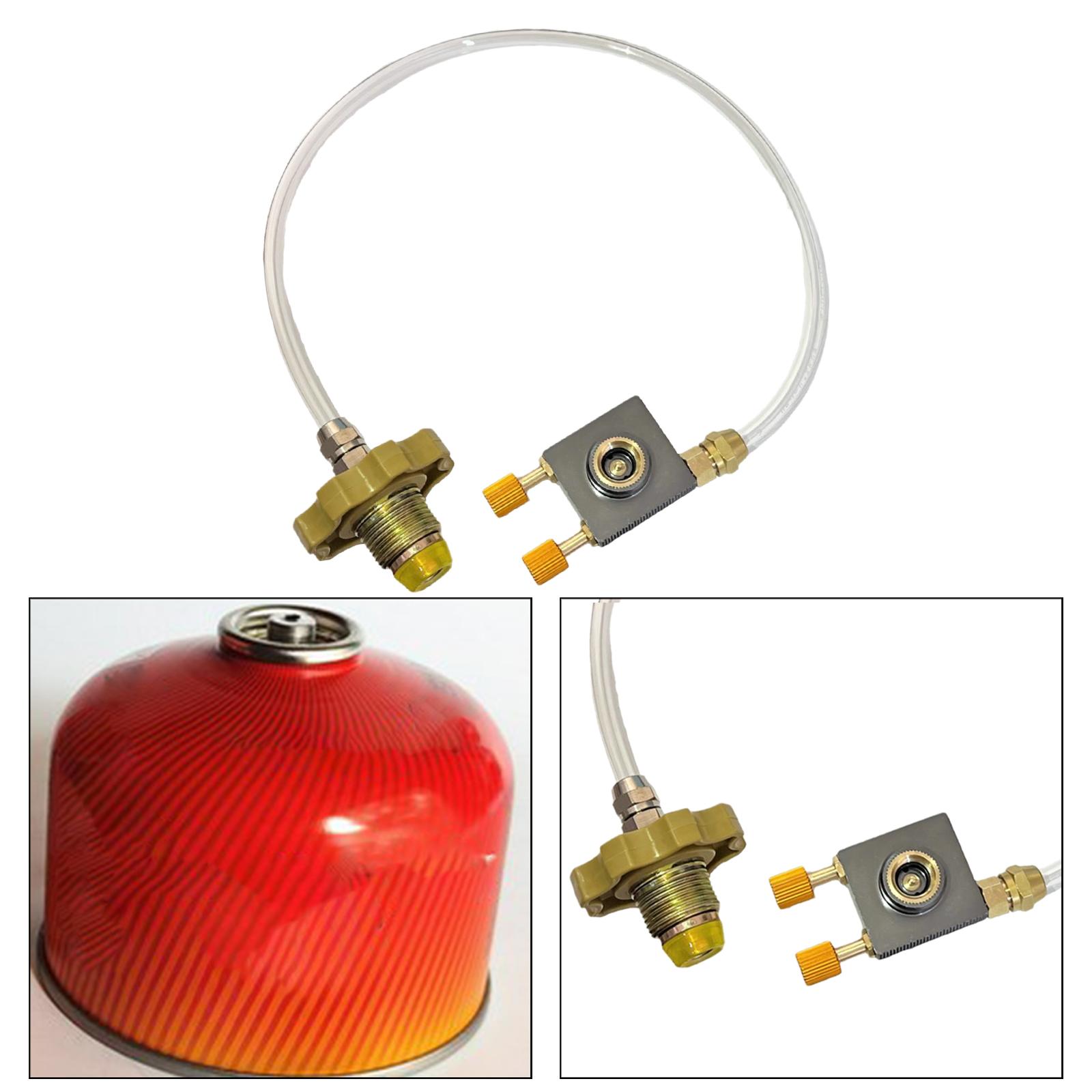 Camping Cooking Cylinder - Portable Gas Adapter Hose Flat Tank