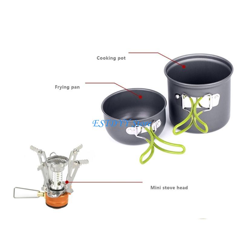 G6DE Camping Cookware Kits Fol - Camping Cooking Easy ulasan dan harga