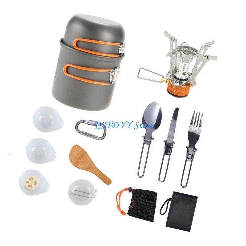 G6DE Camping Cookware Kits Fol - Camping Cooking Easy ulasan dan harga