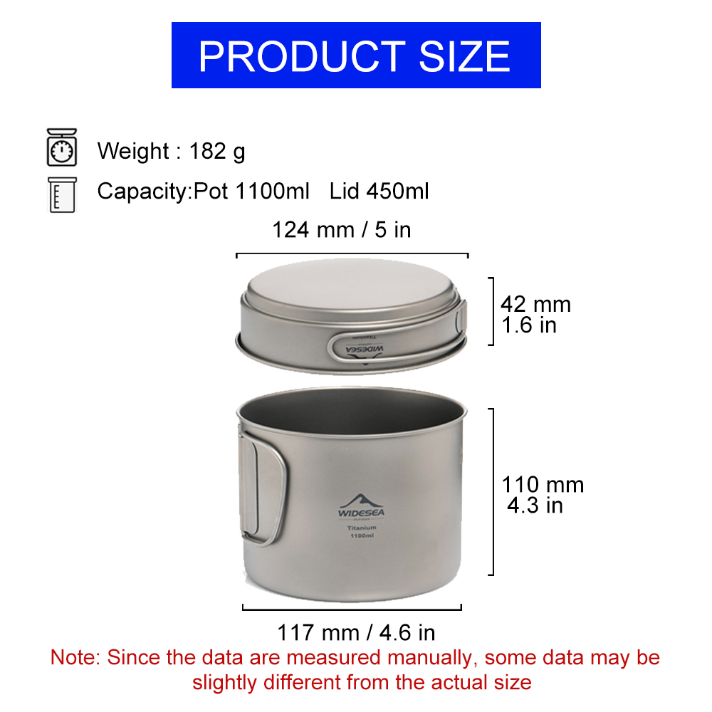 Widesea Ultralight Titanium Ca - Camping Cooking Pan ulasan dan harga