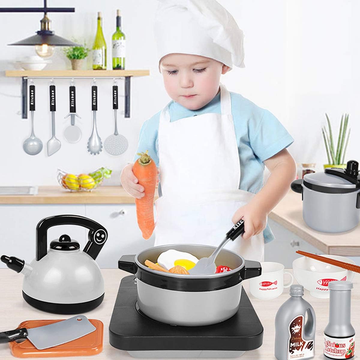 Kids Kitchen Toy Set Toddler P - Camping Cooking Kids ulasan dan harga