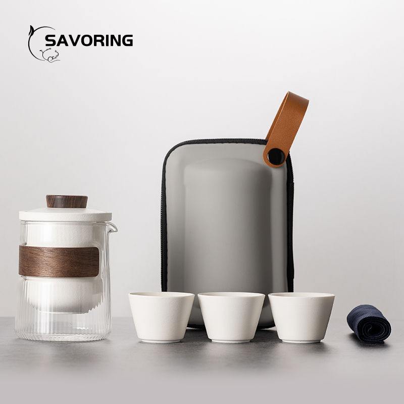Simple Chinese Ceramic Tea Set - Camping Cooking Accessories ulasan dan harga
