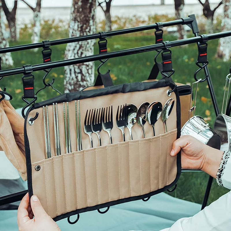 Portable Outdoor Tableware Sto - Camping Cooking Utensils Storage ulasan dan harga
