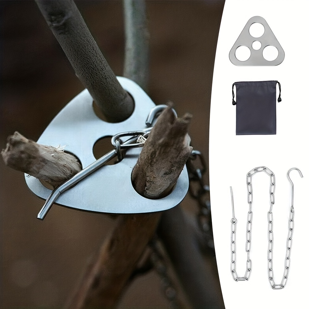 Portable Detachable Outdoor Ba - Camping Cooking Hanger ulasan dan harga