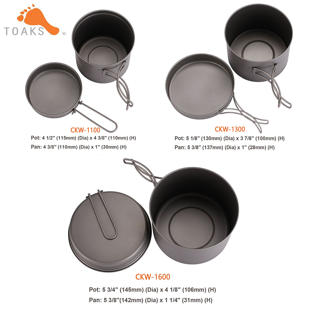 TOAKS Cookware Set Ultralight  - Camping Cooking Books ulasan dan harga
