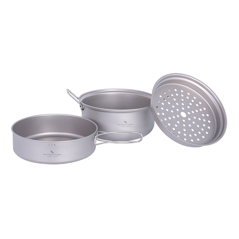 Boundless Voyage Titanium Stea - Camping Cooking Pan ulasan dan harga