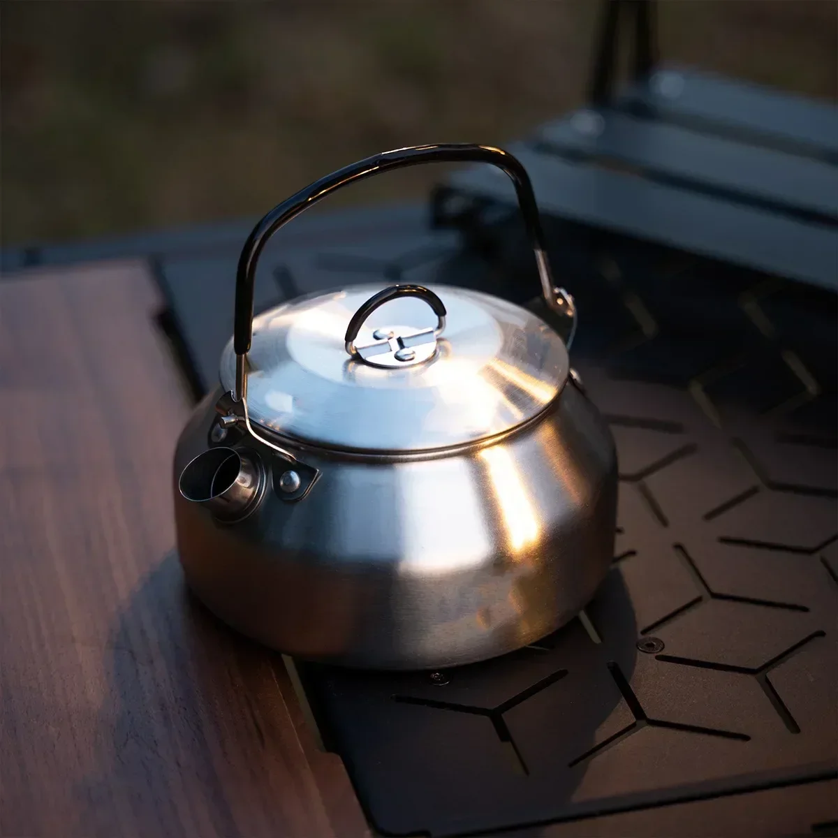 Stainless Steel Kettle 0.8L Po - Camping Cooking Kettle ulasan dan harga