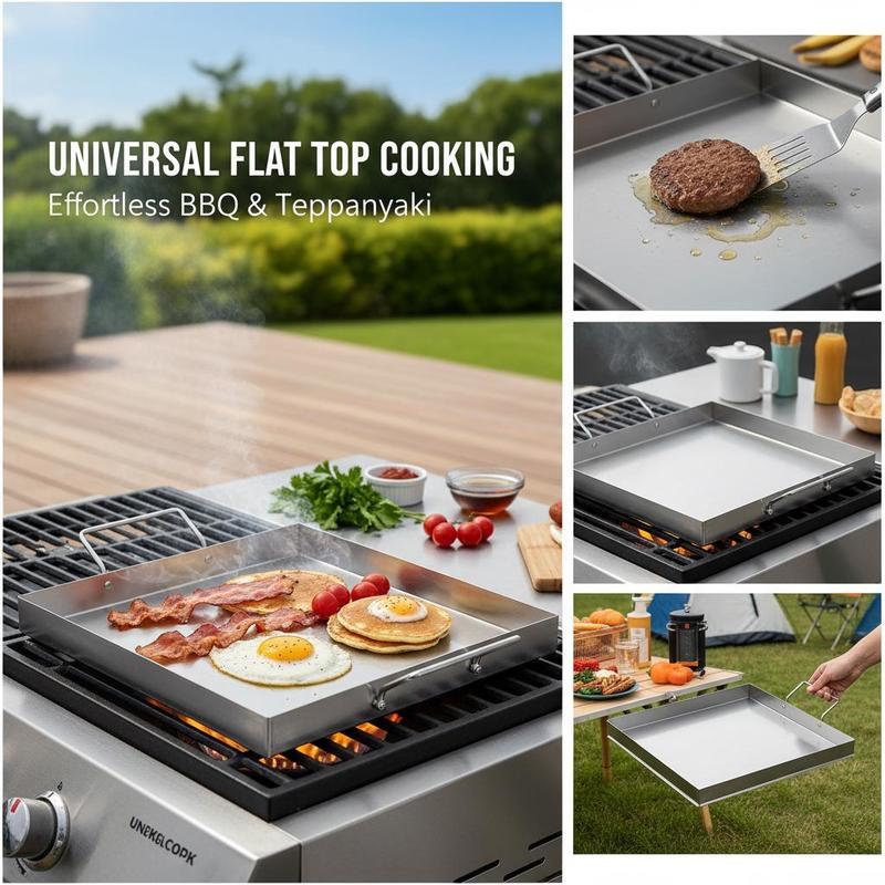 Universal Flat Top Griddle 18x - Camping Cooking Pan ulasan dan harga