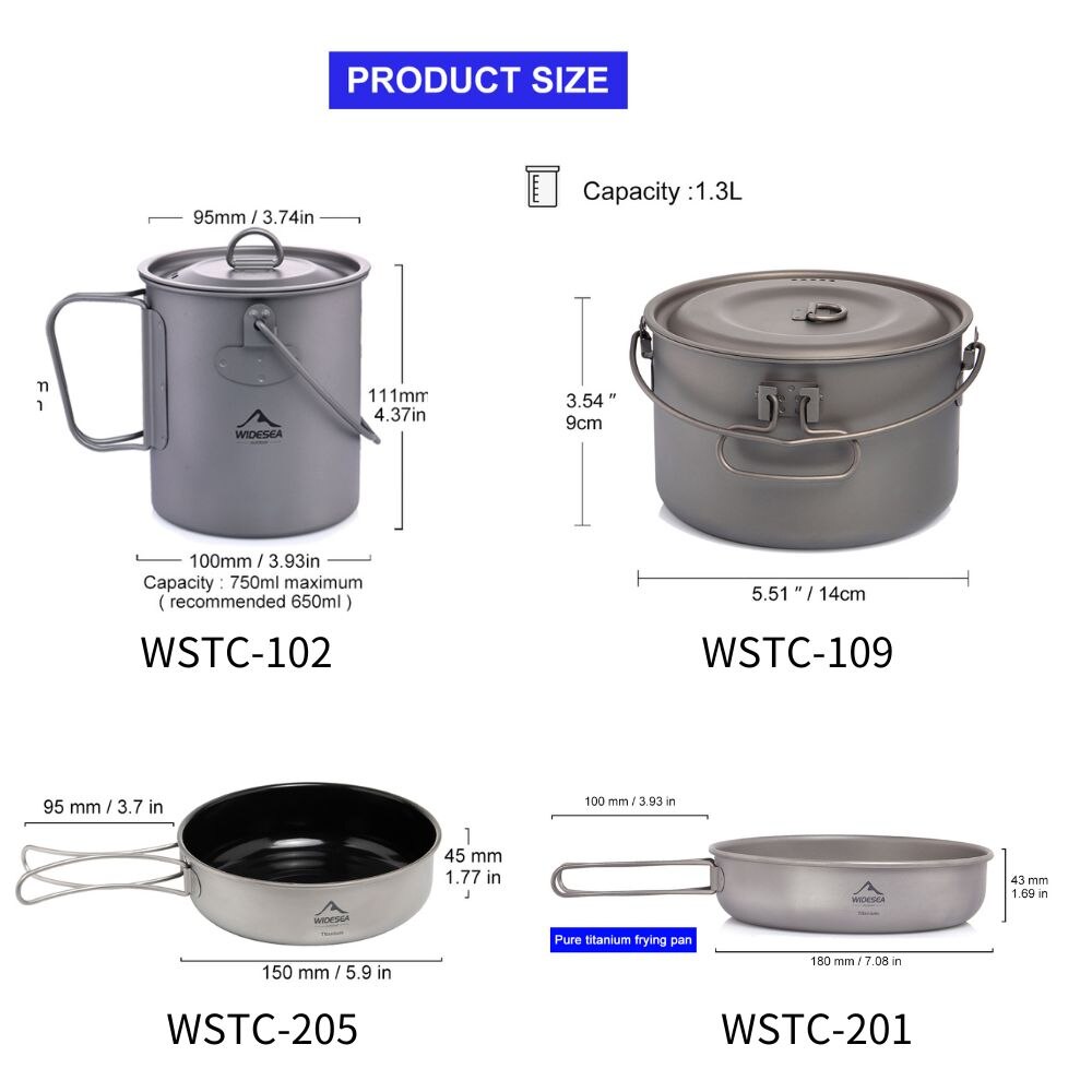 Widesea Camping Tableware Tita - Camping Cooking Utensils Storage ulasan dan harga