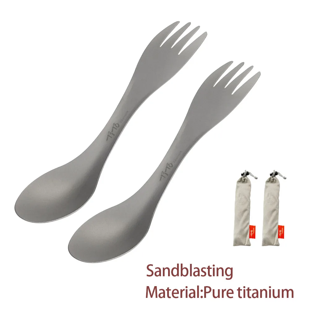 Titanium Spork 2-in-1 Spoon Ul - Camping Cooking Books ulasan dan harga