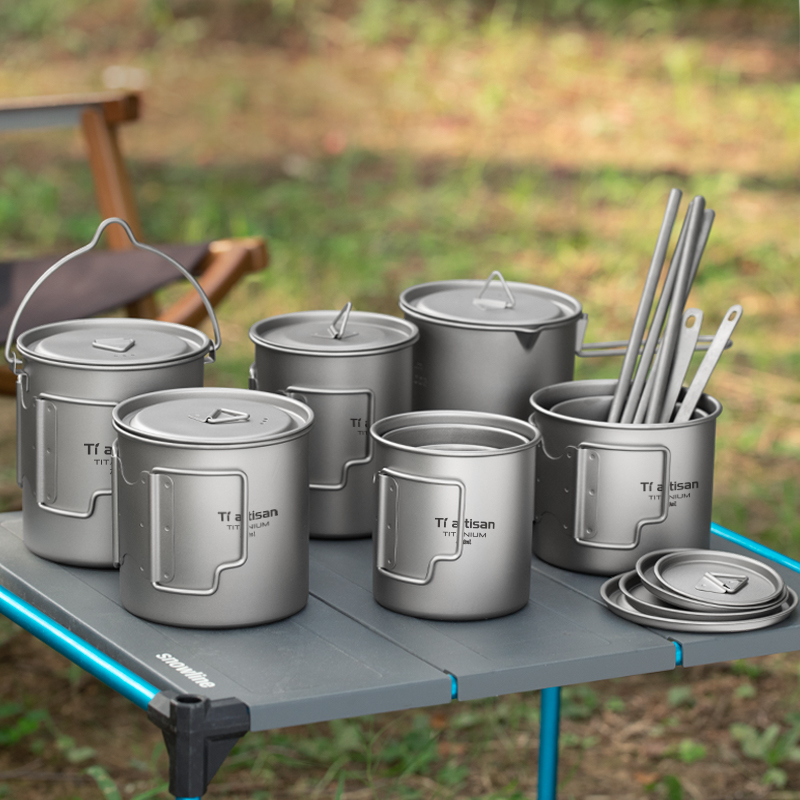 Tiartisan Outdoor Titanium Lig - Camping Cooking Pan ulasan dan harga