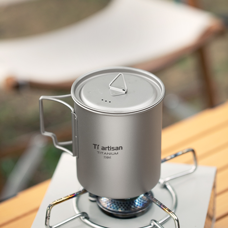 Tiartisan Outdoor Titanium Lig - Camping Cooking Pan ulasan dan harga