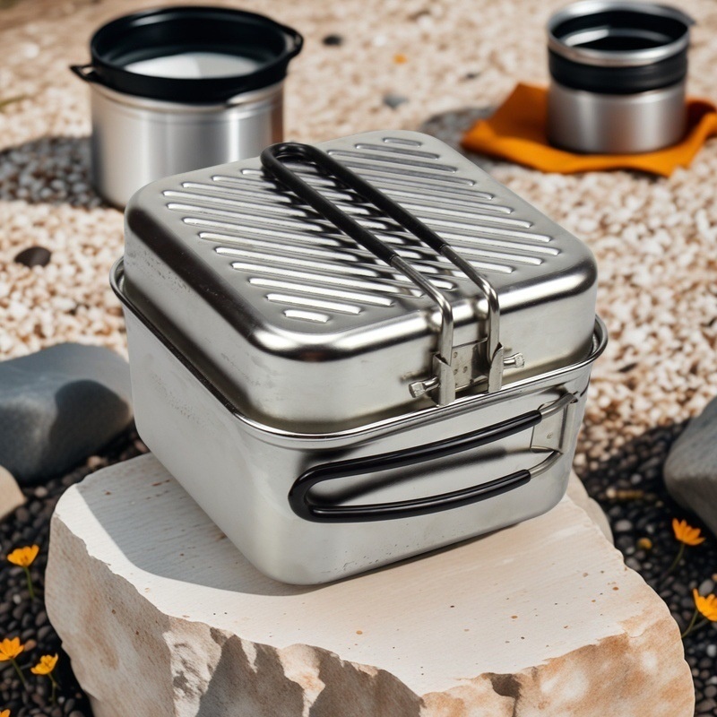 Outdoor Cooking Stainless Stee - Camping Cooking Set Lightweight ulasan dan harga
