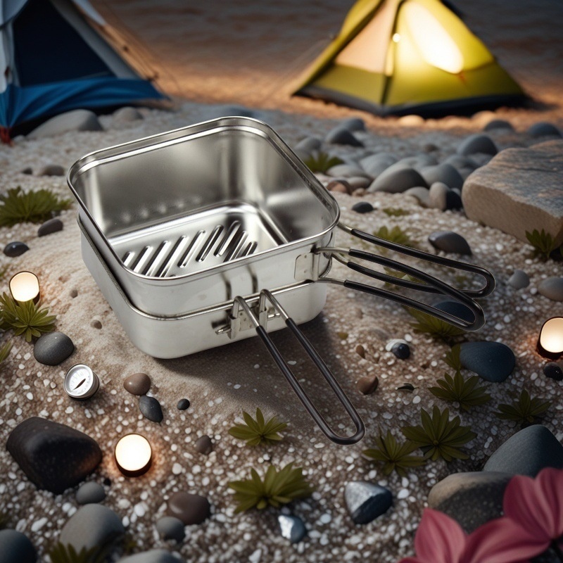 Outdoor Cooking Stainless Stee - Camping Cooking Set Lightweight ulasan dan harga