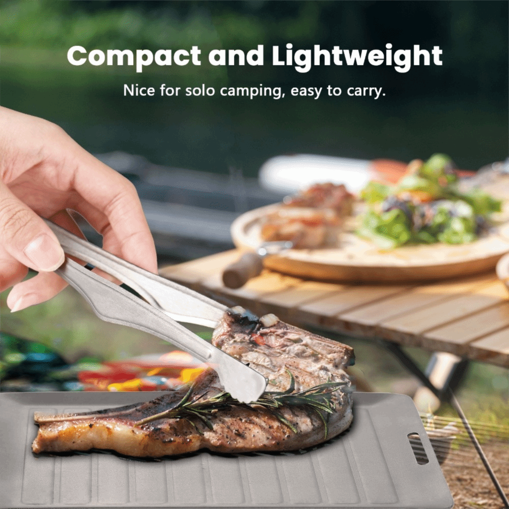 Durable Titanium Camping Grill - Camping Cooking Pan ulasan dan harga
