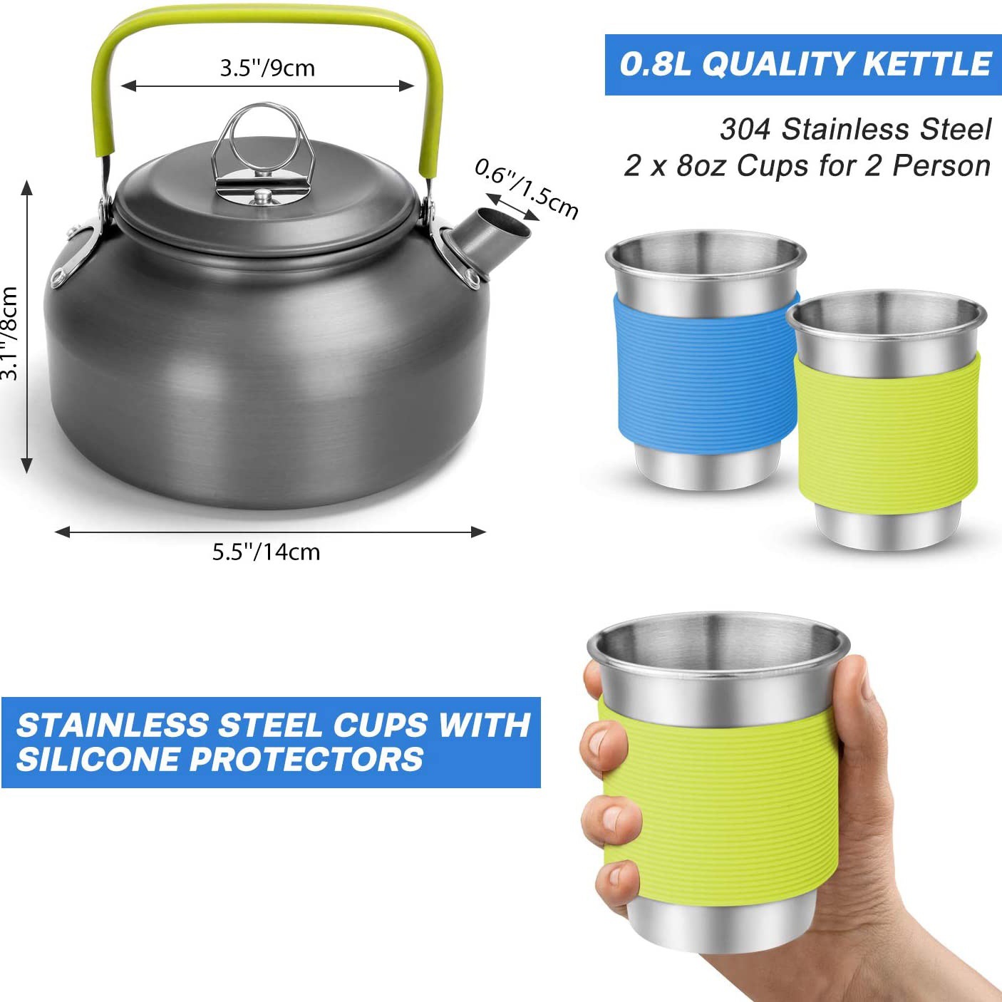Complete 2-3 Person Camping Co - Camping Cooking Easy ulasan dan harga