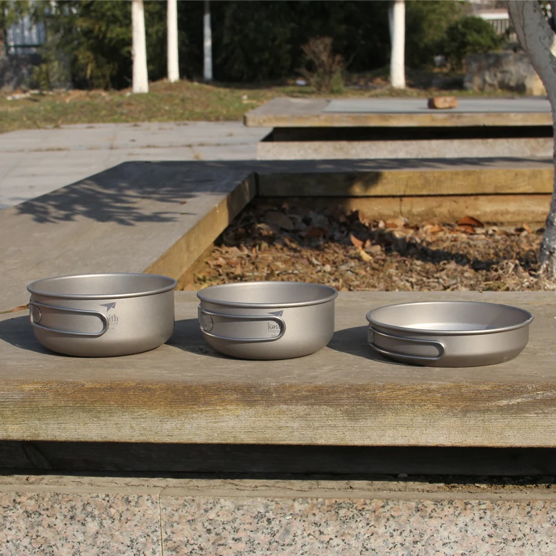 Keith 3PCS Titanium Cookware P - Camping Cooking Pan ulasan dan harga