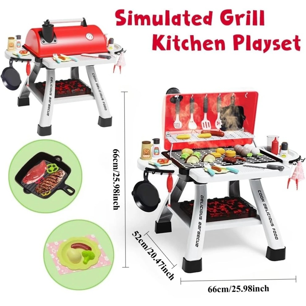Barbecue Grill Toy Set Kids BB - Camping Cooking Kids ulasan dan harga