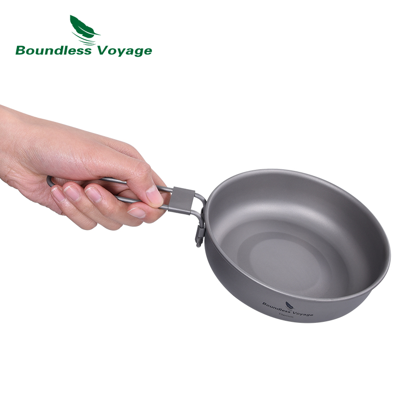 Boundless Voyage Ultra-light T - Camping Cooking Pan ulasan dan harga