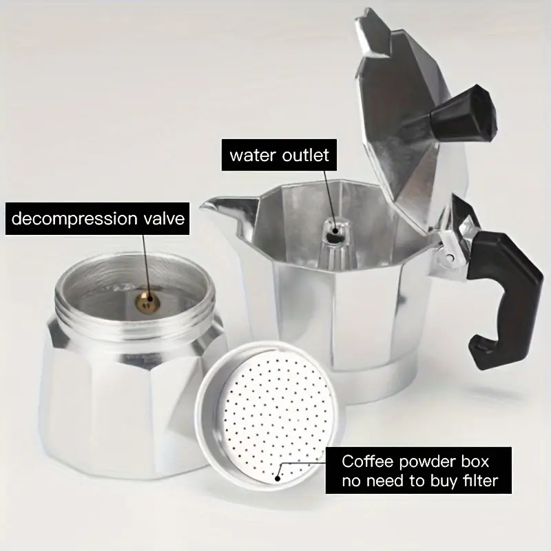 Classic Aluminum Moka Pot 50-3 - Camping Cooking Accessories ulasan dan harga