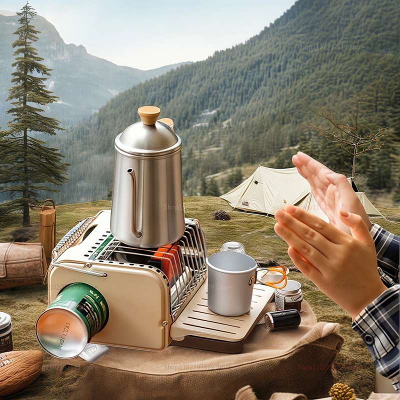 1200W camping gas stove portab - Camping Cooking Set Lightweight ulasan dan harga