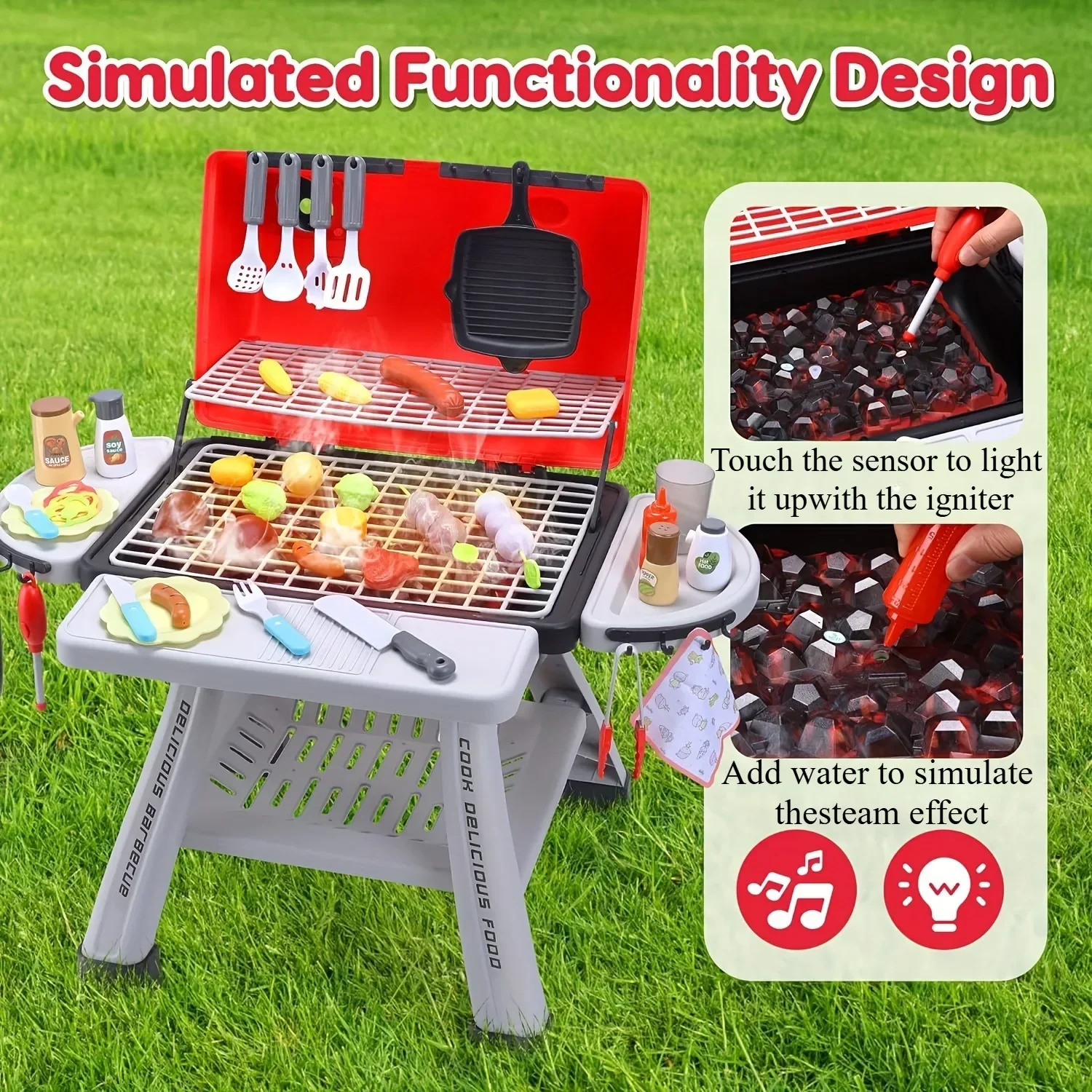 Barbecue Grill Toy Set Kids BB - Camping Cooking Kids ulasan dan harga