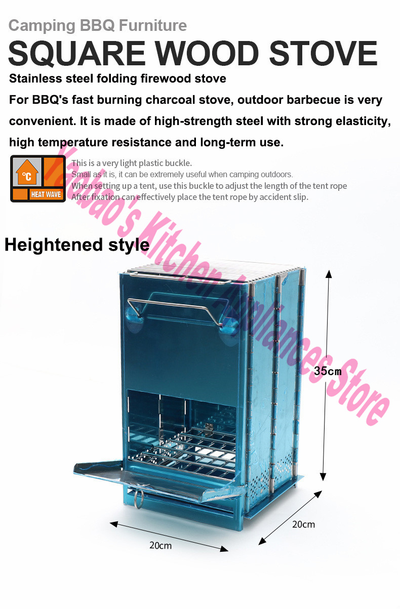 Wood Stove Outdoor Camping Equ - Camping Cooking Accessories ulasan dan harga