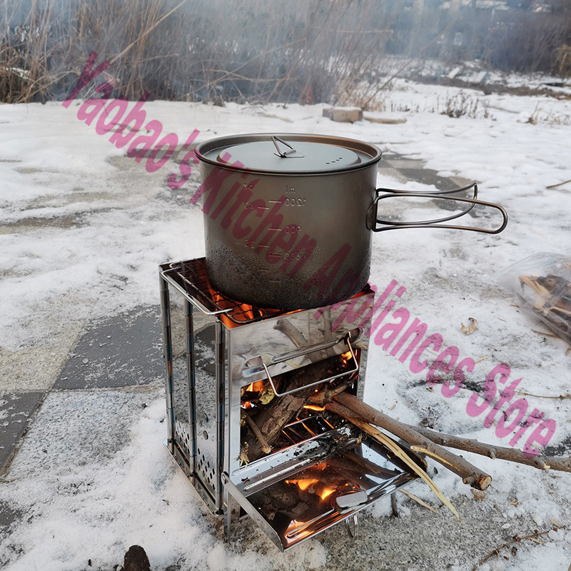 Wood Stove Outdoor Camping Equ - Camping Cooking Accessories ulasan dan harga