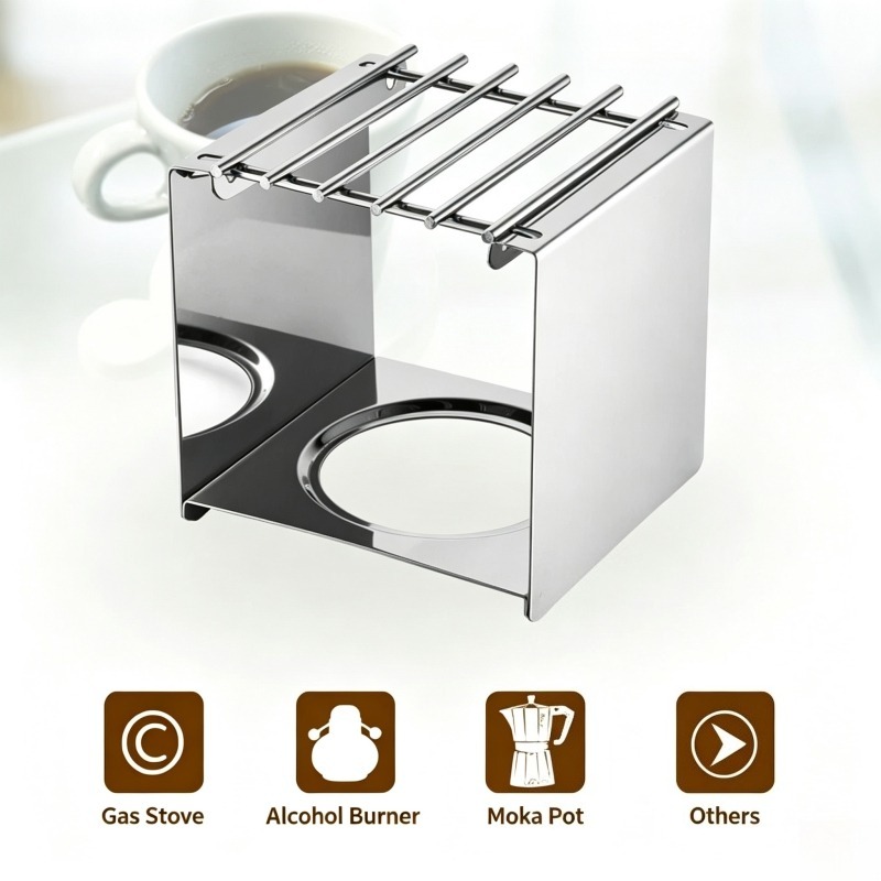 Stainless Steel Square Coffee  - Camping Cooking Accessories ulasan dan harga