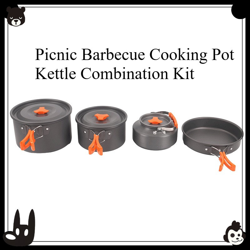 Portable Outdoor Cookware Set  - Camping Cooking Kettle ulasan dan harga