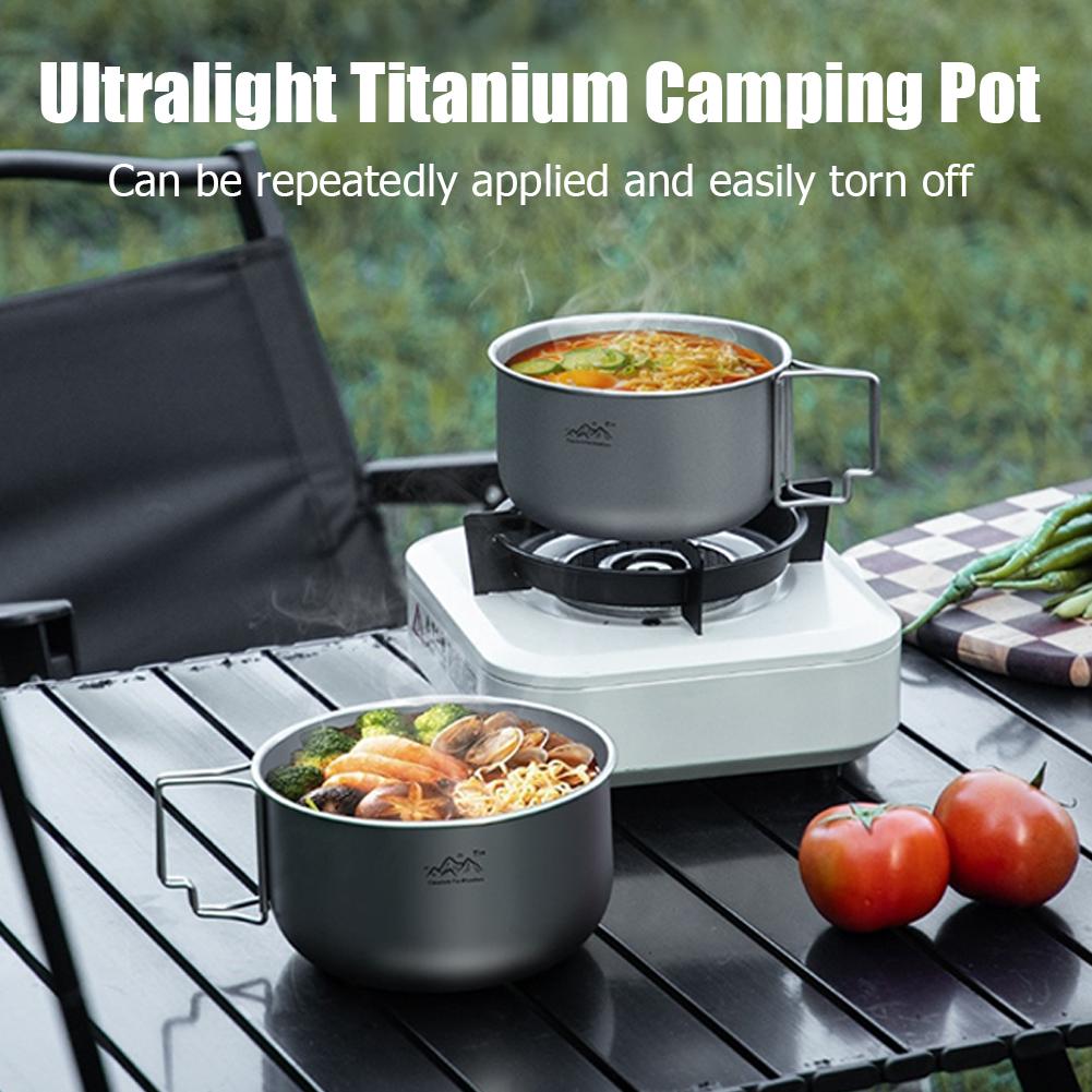 Ultralight Titanium Backpackin - Camping Cooking Cylinder ulasan dan harga