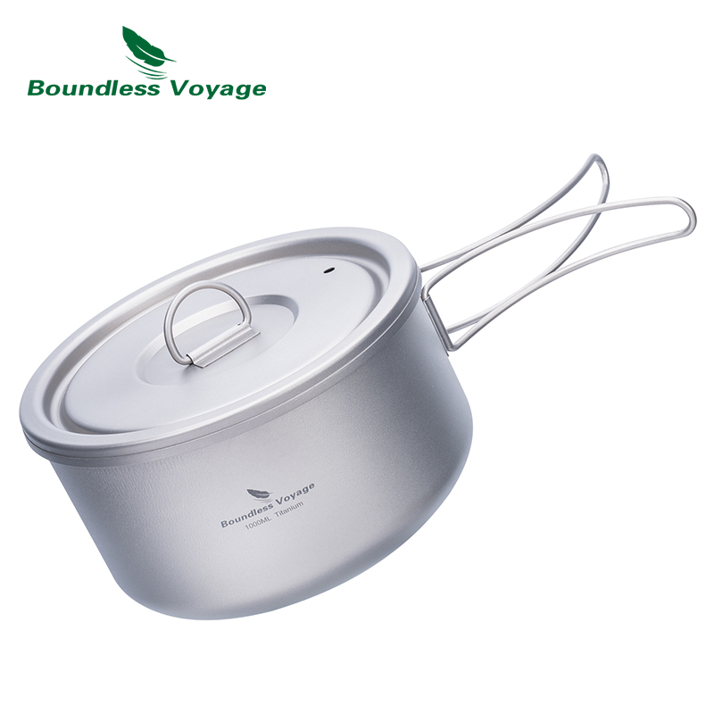Boundless Voyage Titanium Camp - Camping Cooking Pot With Lid ulasan dan harga