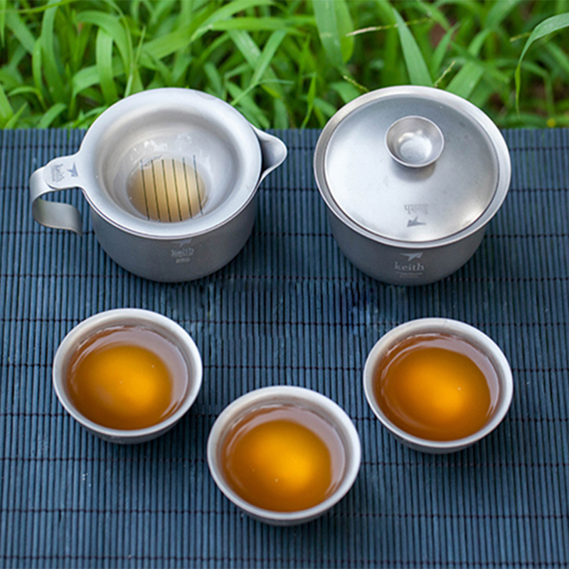 Keith Titanium Kung Fu Tea Set - Camping Cooking Kettle ulasan dan harga