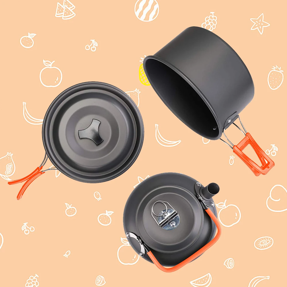 Camping Cookware Kit Kettle Po - Camping Cooking Set Lightweight ulasan dan harga