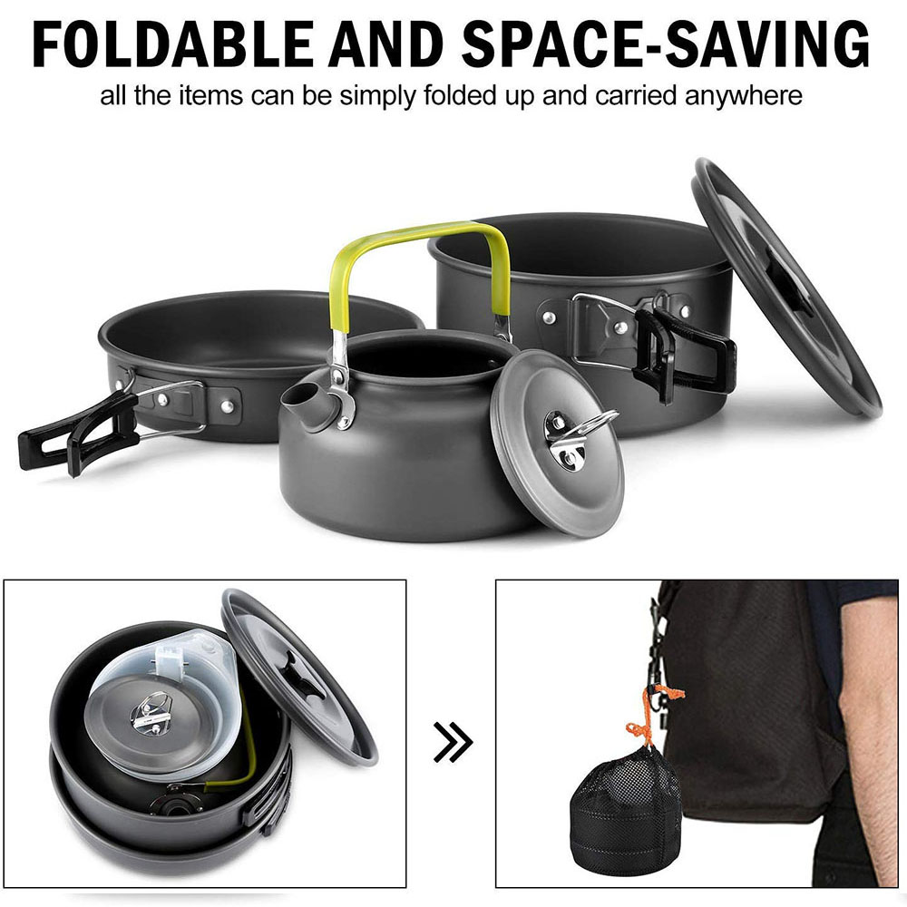 Outdoor Camping Cookware Set M - Camping Cooking Accessories ulasan dan harga