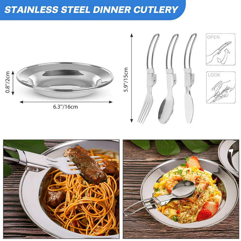 1 Set Outdoor Pot Pan Camping  - Camping Cooking Kettle ulasan dan harga