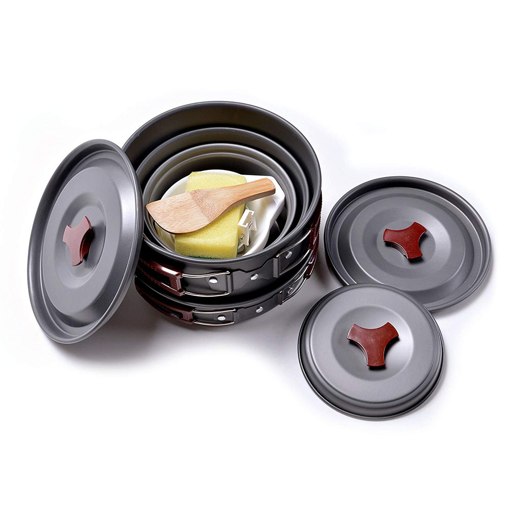 Outdoor Camping Cookware Kit N - Camping Cooking Set Lightweight ulasan dan harga