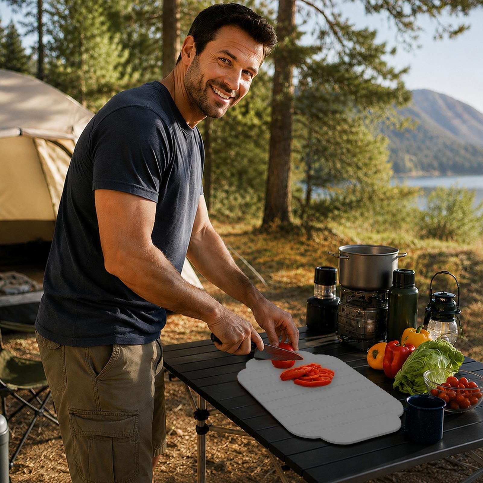 Silicone Cutting Board Double- - Camp Cutting Board ulasan dan harga