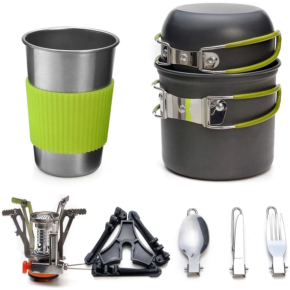 Camping Cookware Kit with Stov - Camping Cooking Books ulasan dan harga