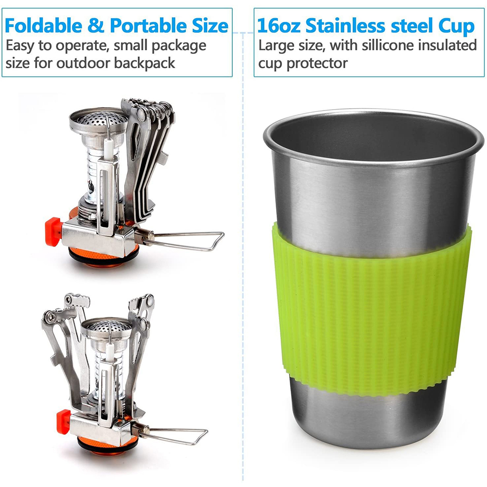 Camping Cookware Kit with Stov - Camping Cooking Books ulasan dan harga